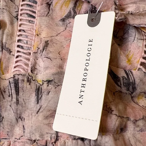 Floral Pink curtain top Dress - Picture 4 of 9